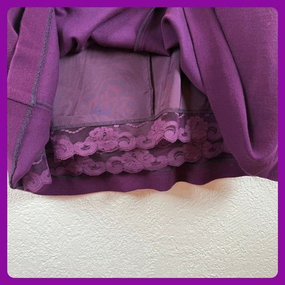 Trina Turk Women's Purple Sleeve Pleated Fit Flare Dress Work‎ Business - Picture 7 of 9